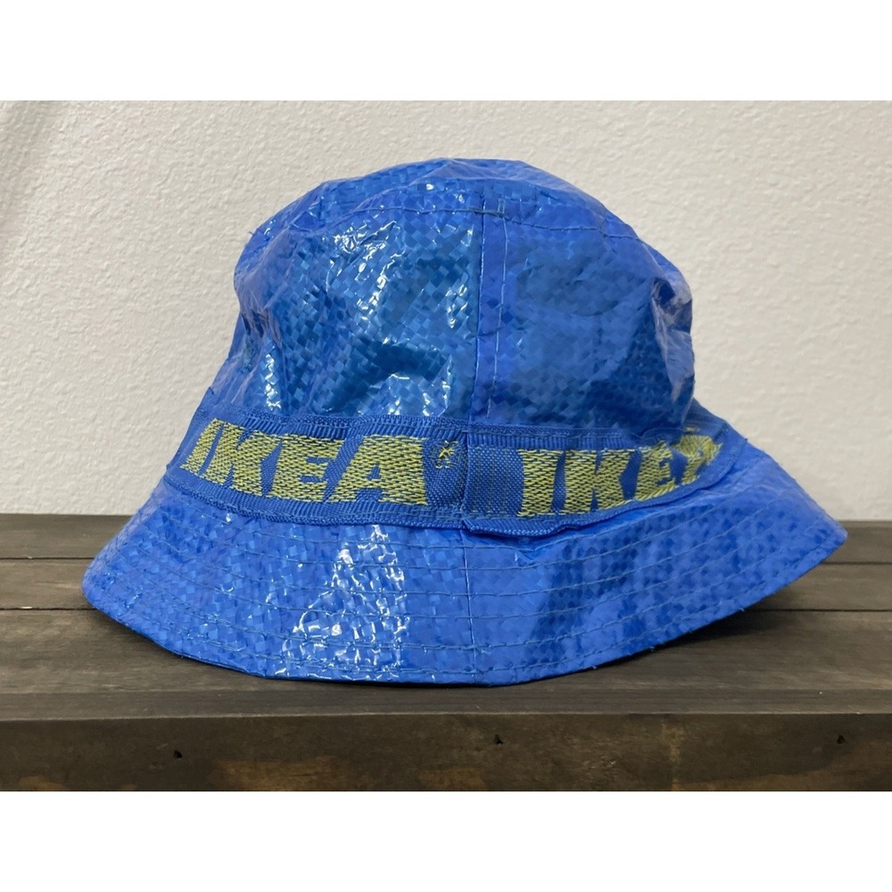 IKEA KNORVA Frakta Blue Bucket Hat Rain Sun Fisherman Hat 504.473.38 Mens OS
